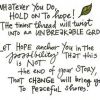 Hold on to Hope. Hold on to Hope.